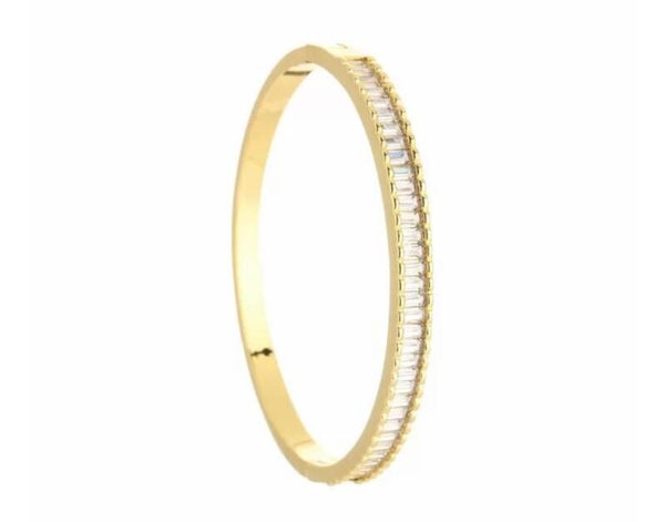 Armband Bangle Strass Goud - Transparant