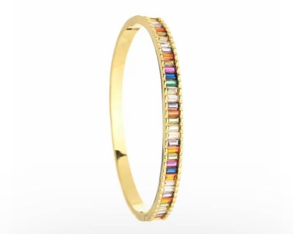 Bangle armband strass Rainbow.