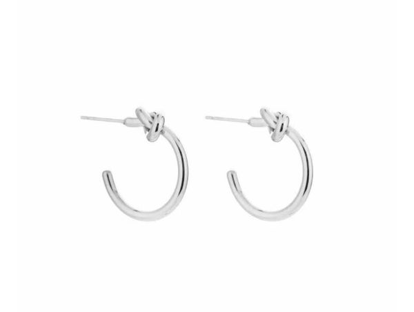 Oorbellen Knoop Zilver