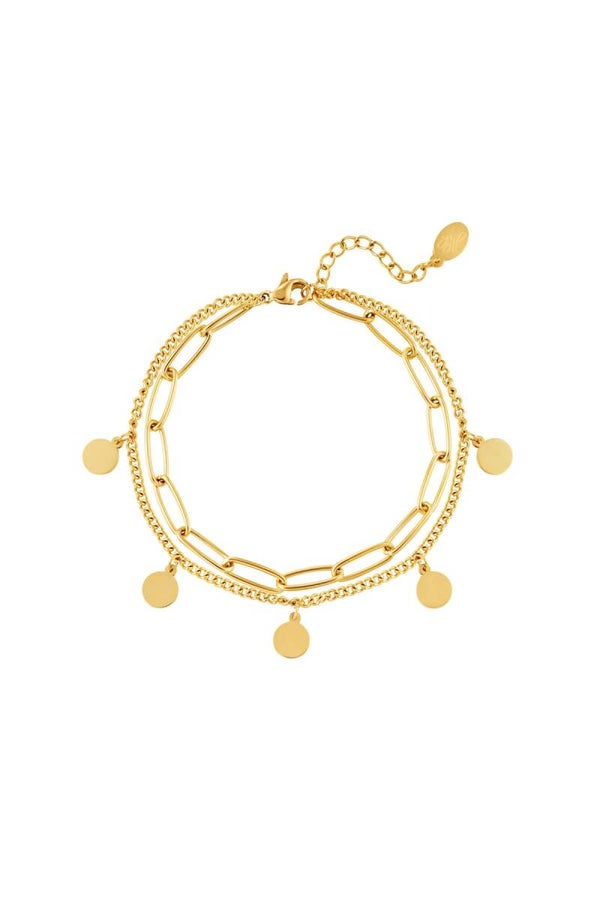 Armband Chain Circle Gold