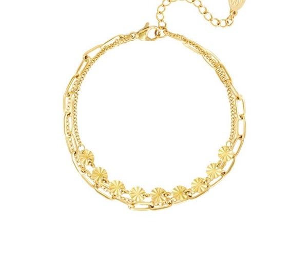 Renna armband goud
