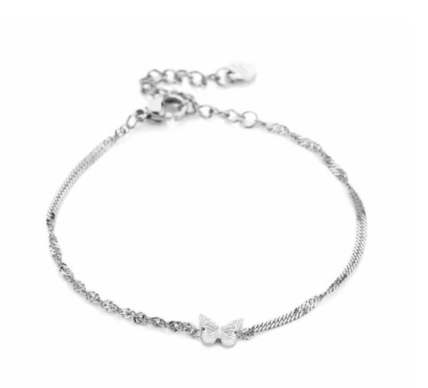 Armband Vlinder Zilver