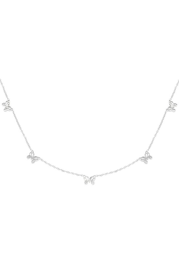 Ketting met Vlindertjes Zilver