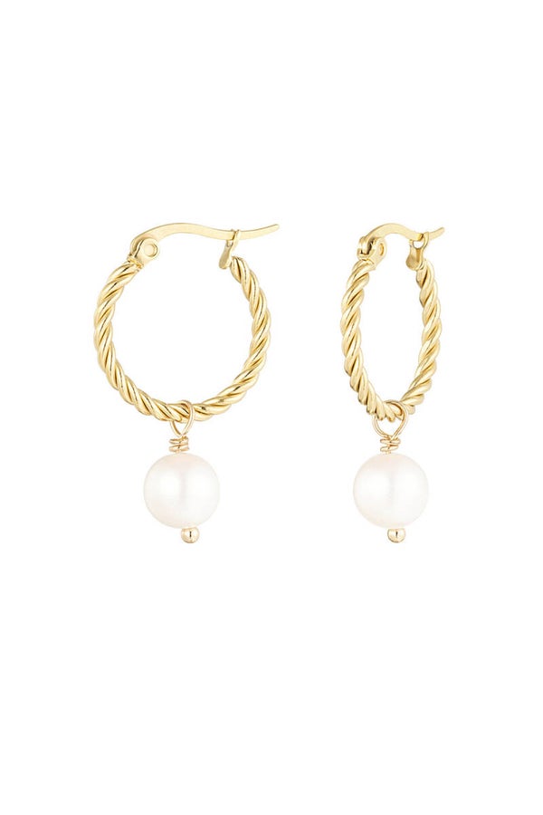 Oorbellen Subtiele Pearl