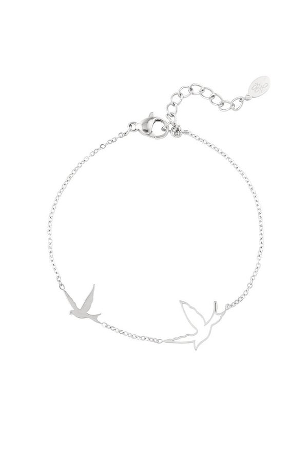 Armband Vogeltjes  Zilver Sale Item