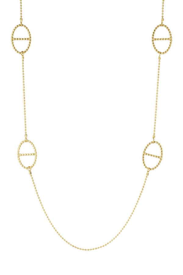 Ketting met Ovale Bedels Lang