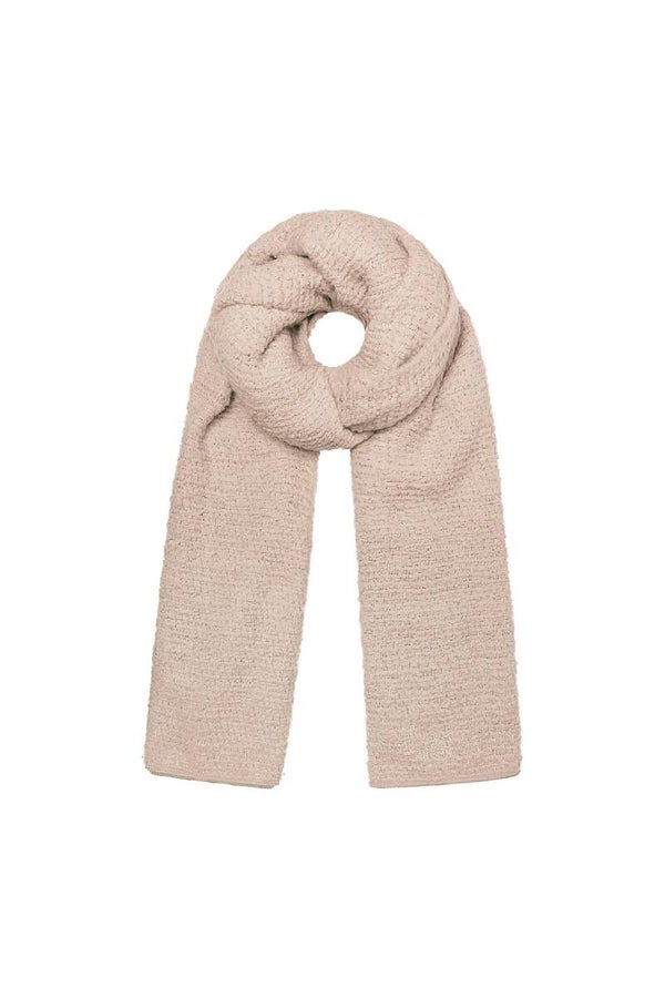 Wintersjaal met reliëf patroon Off- White