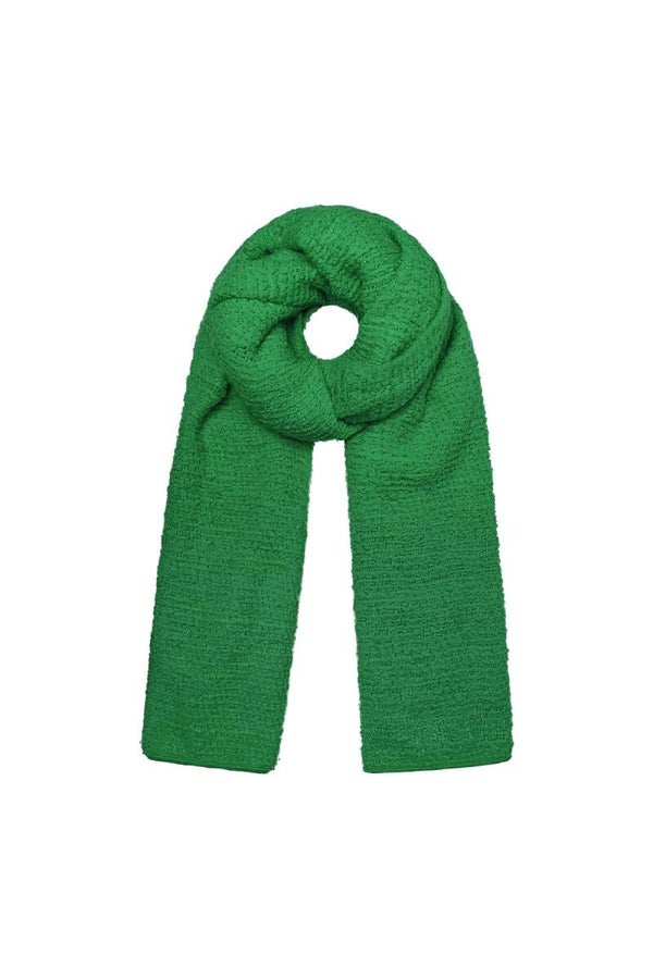 Wintersjaal Met Reliëf Patroon Groen