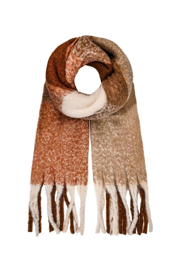Sjaal Ombre multi Camel