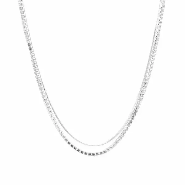 Ketting Dubbel Shine Zilver