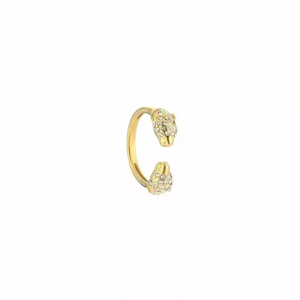 Ring Panther Strass Goud