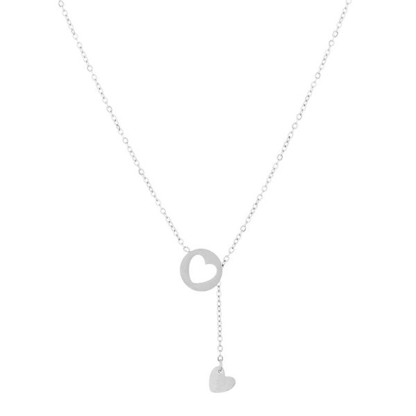 Ketting Falling Heart Zilver Sale Item