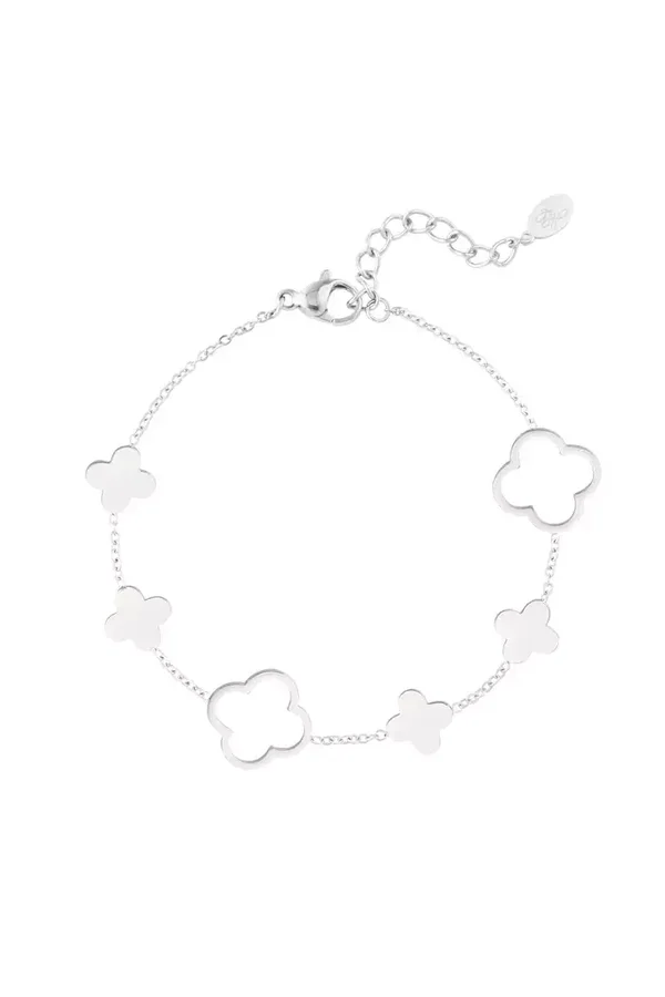 Armband Klavers Zilver
