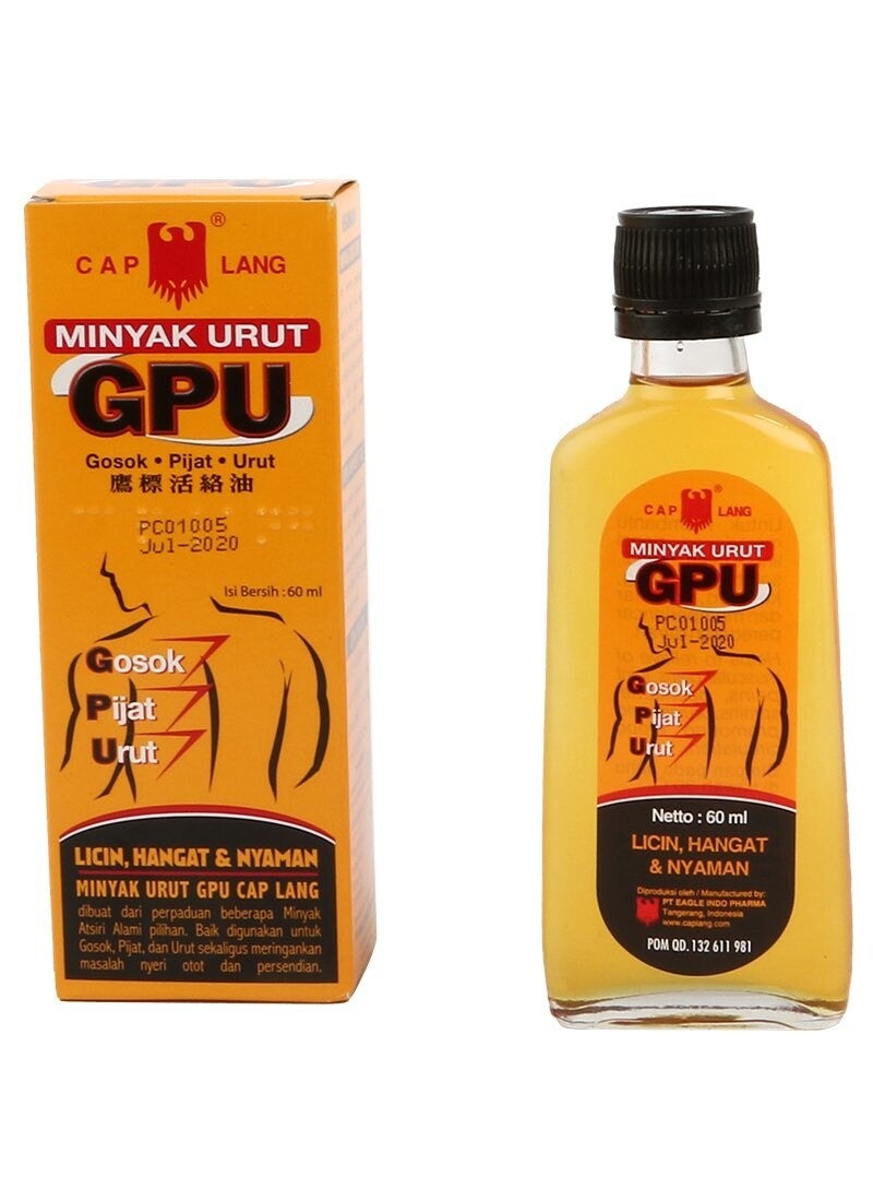 X Cap Lang Minyak Urut GPU 60 ml