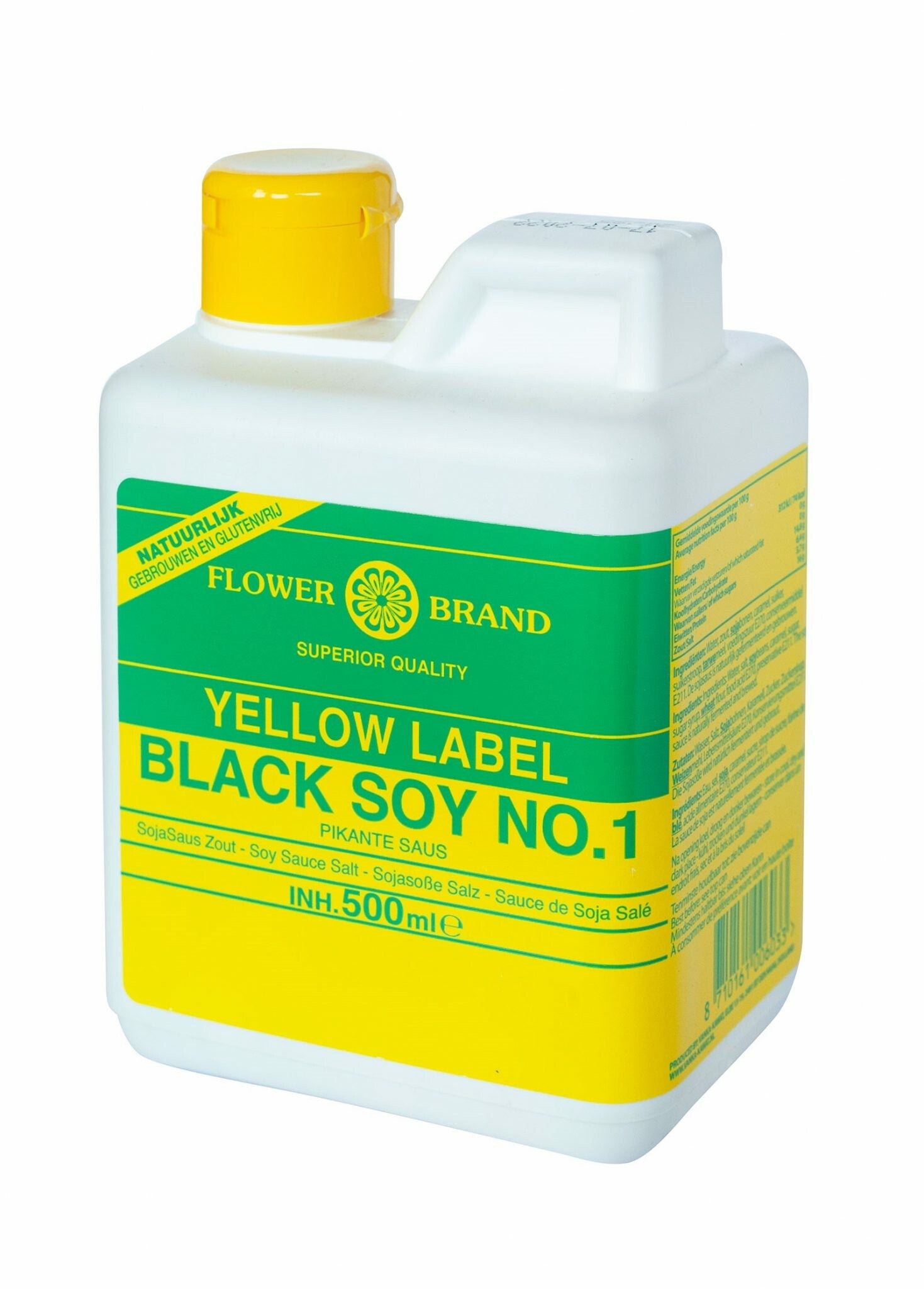Flower Brand Yellow Label Black Soy No.1 Pikante Saus Glutenvrij 500 ml