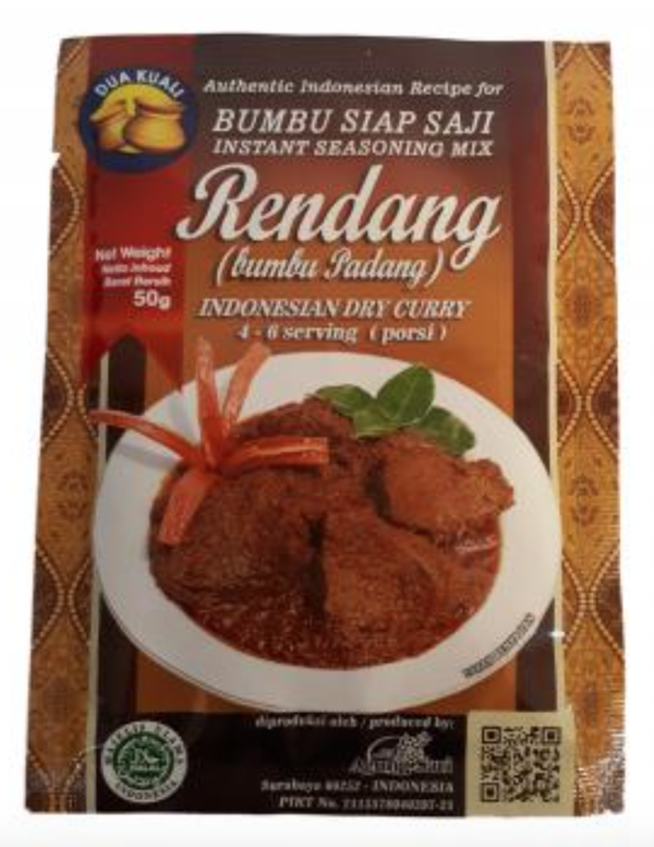 Dua Kuali Bumbu Rendang Padang Indonesian Dry Curry 50 gr