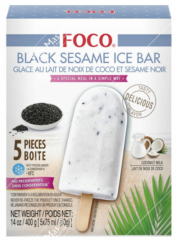 ❄️Foco Black Sesame Ice Bar 5x80g