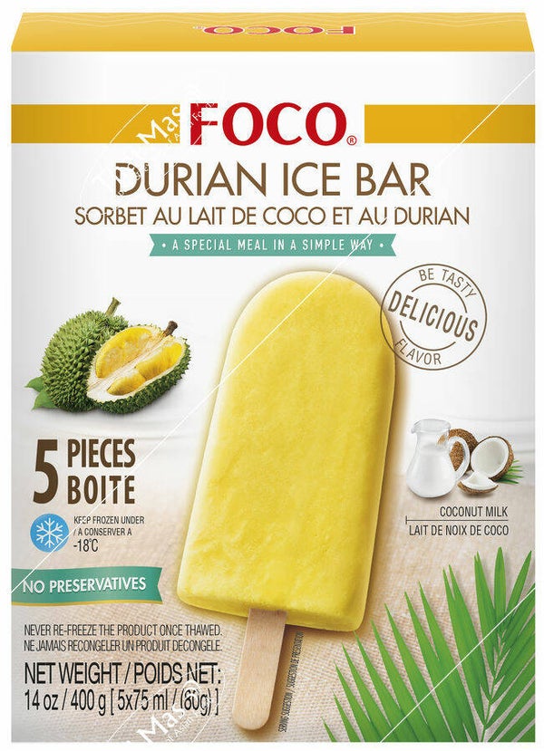 ❄️Foco Durian Ice Bar 5x80g