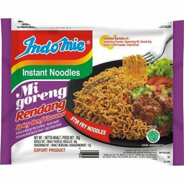 Indomie Instant Noodles Mi Goreng Rendang 80 gr