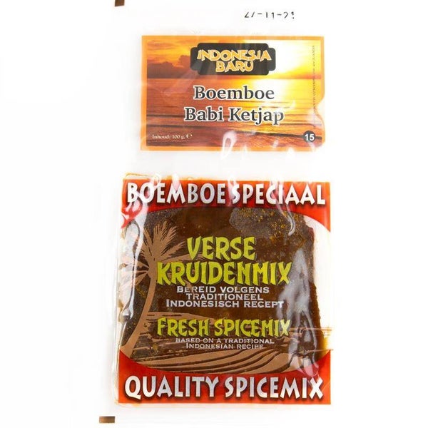 Indonesia Baru 15 Boemboe Babi Ketjap 100 gr