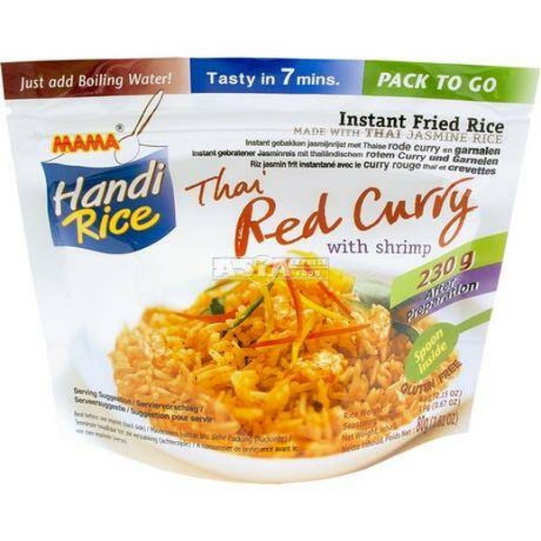 Mama Handi Rice Thai Red Curry With Shrimp 80 gr