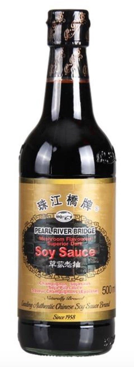 Pearl River Bridge Mushroom Flavoured Superior Dark Soy Sauce 500 ml