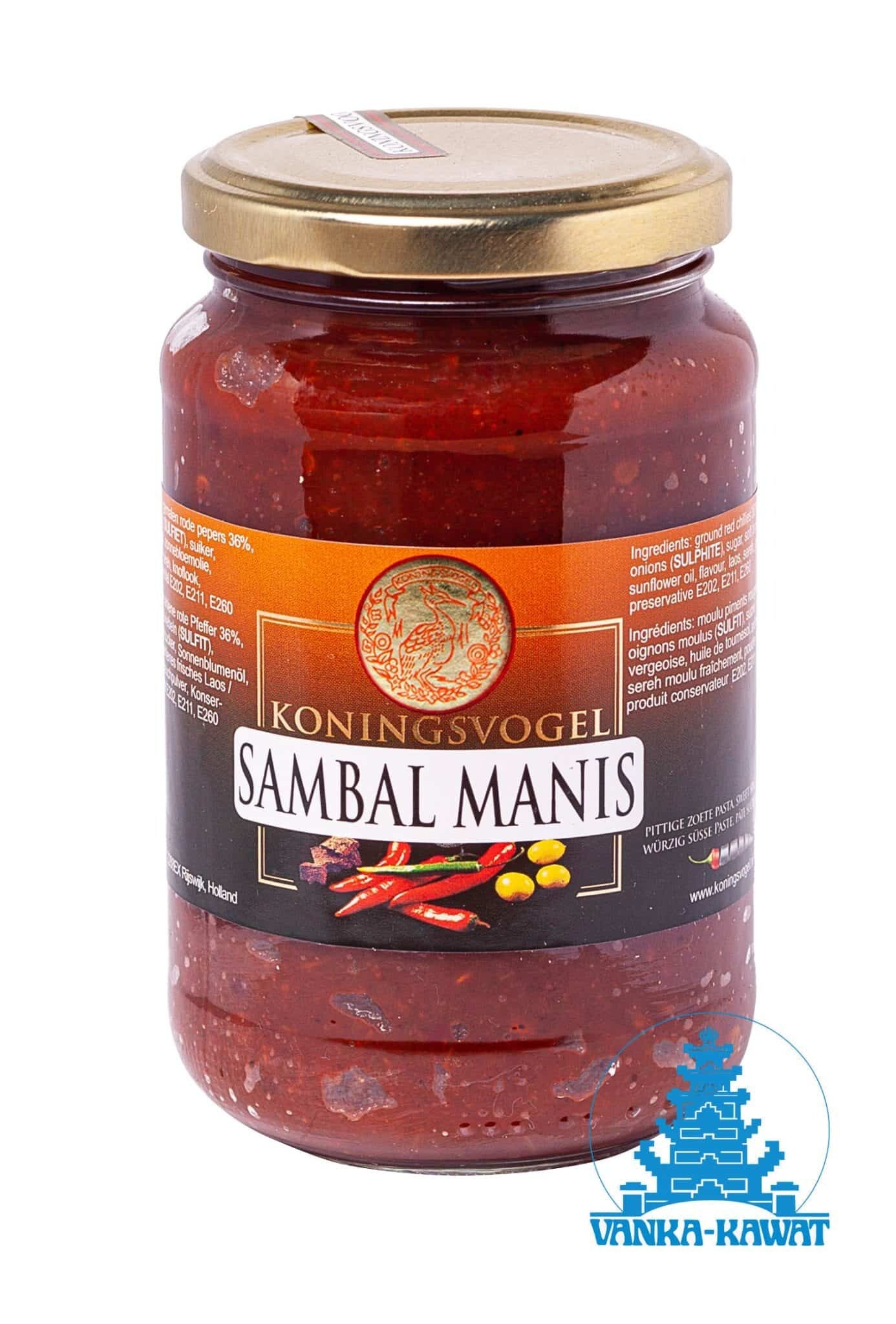 Koningsvogel Sambal Manis 375 gr