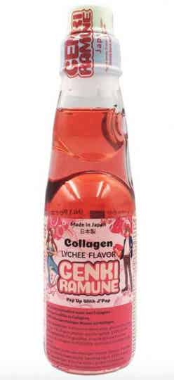 Genki Ramune Collagen Lychee Flavor 200 ml