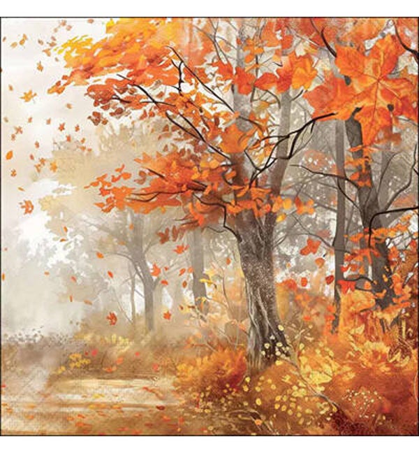 Ambiente servet Autumn tree 33 x 33 cm 13320945