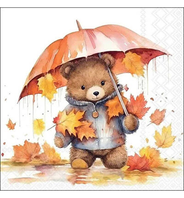 Ambiente servet Umbrella bear 33 x 33 cm 13320870