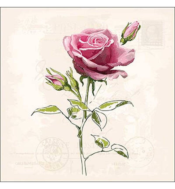 Ambiente servet vintage rose 33 x 33 cm 13316360