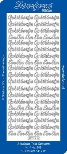 Starform 249 goud 24 x Een 30 x Opkikkertje stickervel