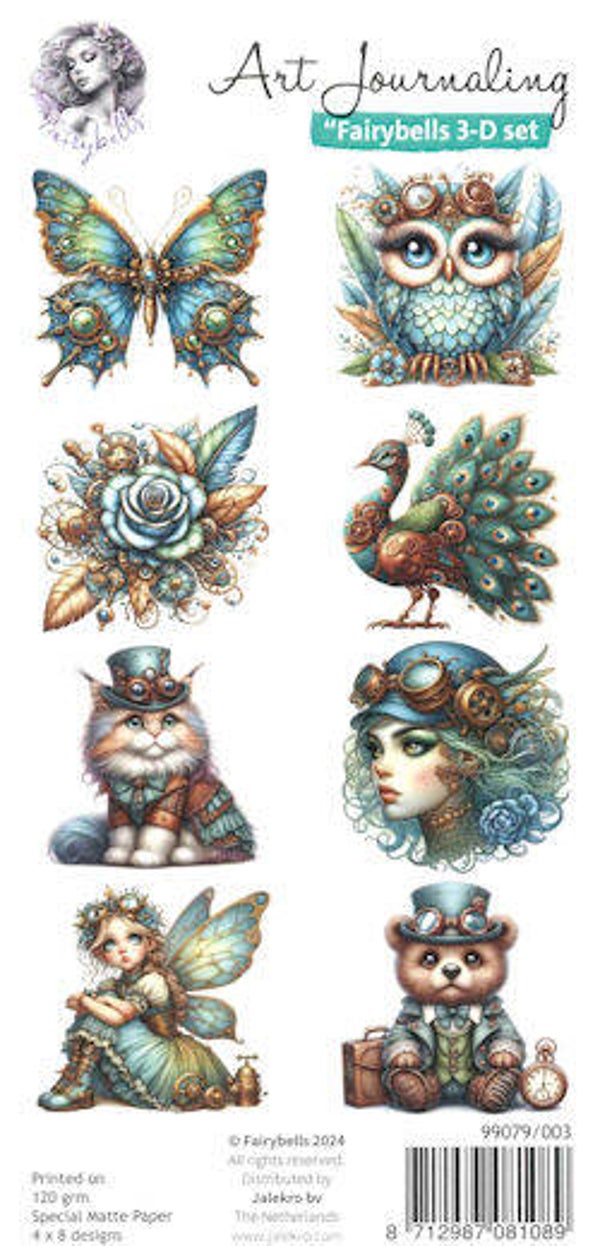 Art Journaling Fairybells 3-D set nummer 3 99079/003