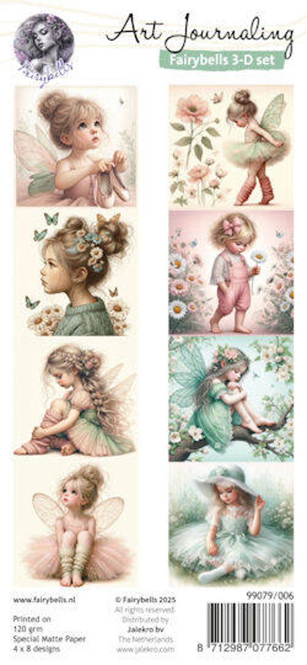 Art Journaling Fairybells 3-D set nummer 6 99079/006