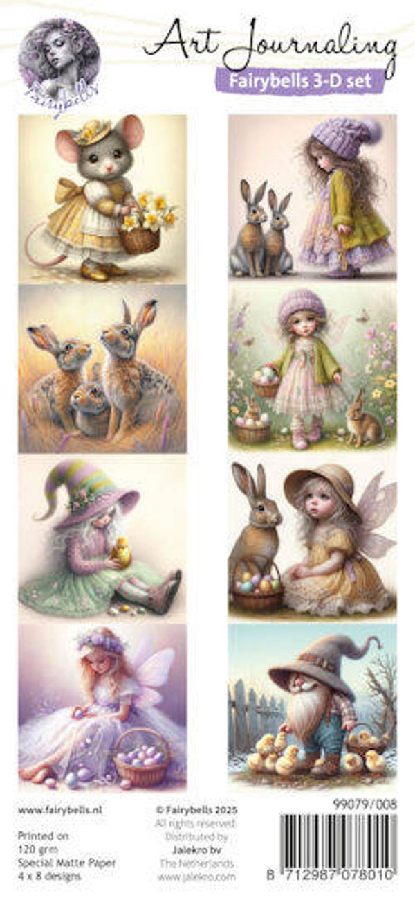 Art Journaling Fairybells 3-D set nummer 8 99079/008