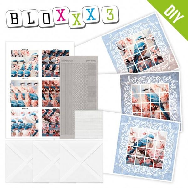 Bloxxx3 kaarten pakket Blue Birds BLPP003