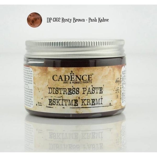Cadence Distress paste DP 1302 rusty brown pot 150 ml