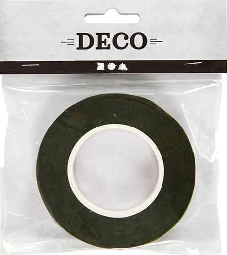 Creativ Company floral tape donkergroen 27 meter 12 mm breed