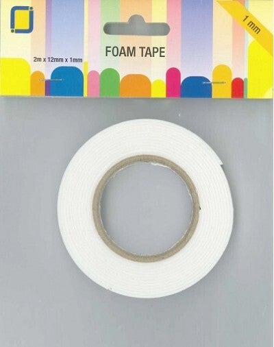 JeJe 3D Foam Tape 1 mm 2 meter x 12 mm x 1 mm 3.3010
