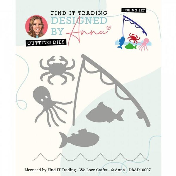 Designed by Anna Mix Match Cutting die fishing set DBAD10007