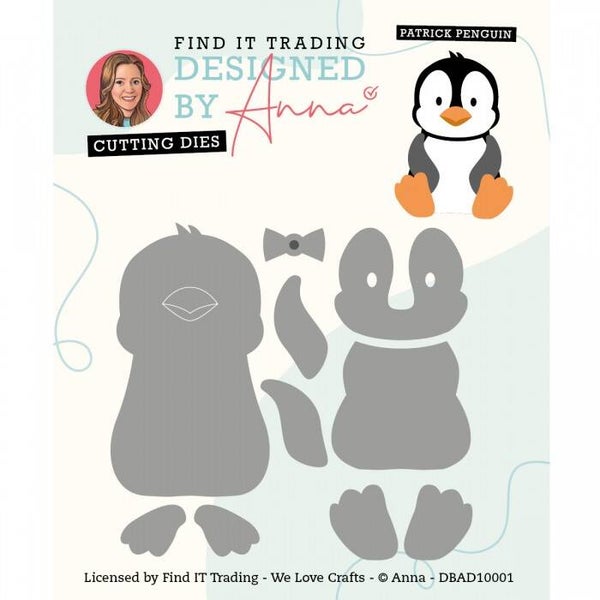 Designed by Anna Mix and Match Cutting die Patrick Penguin
