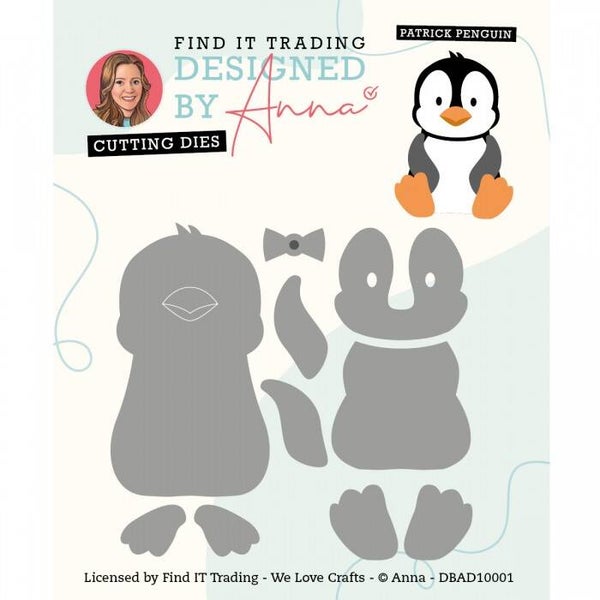 Designed by Anna Mix and Match Cutting die Patrick Penguin DBAD10001