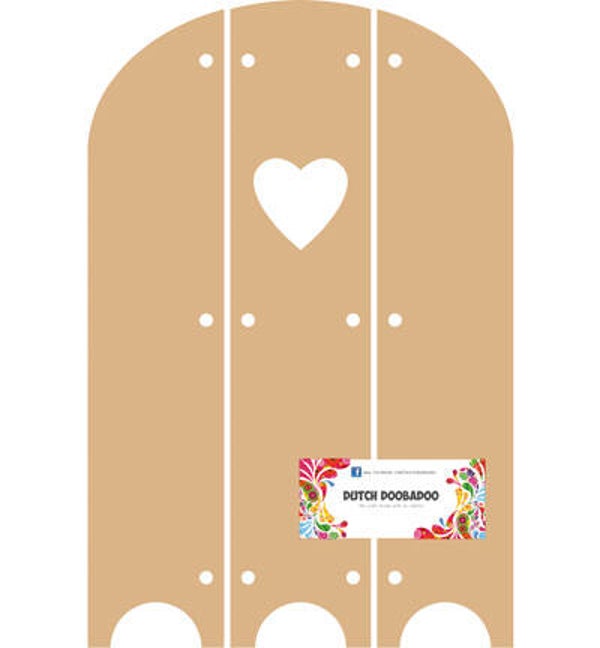 Dutch Doobadoo MDF 3-luik hart 18 x 28,8 cm dikte 3 mm 460.