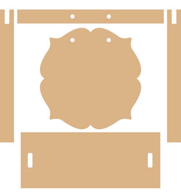 Dutch Doobadoo MDF fotolijst 20 x 8 cm hoog 19 cm dikte 1,1