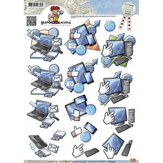 Yvonne Creations CD10343 Electronica mannen knipvel A4