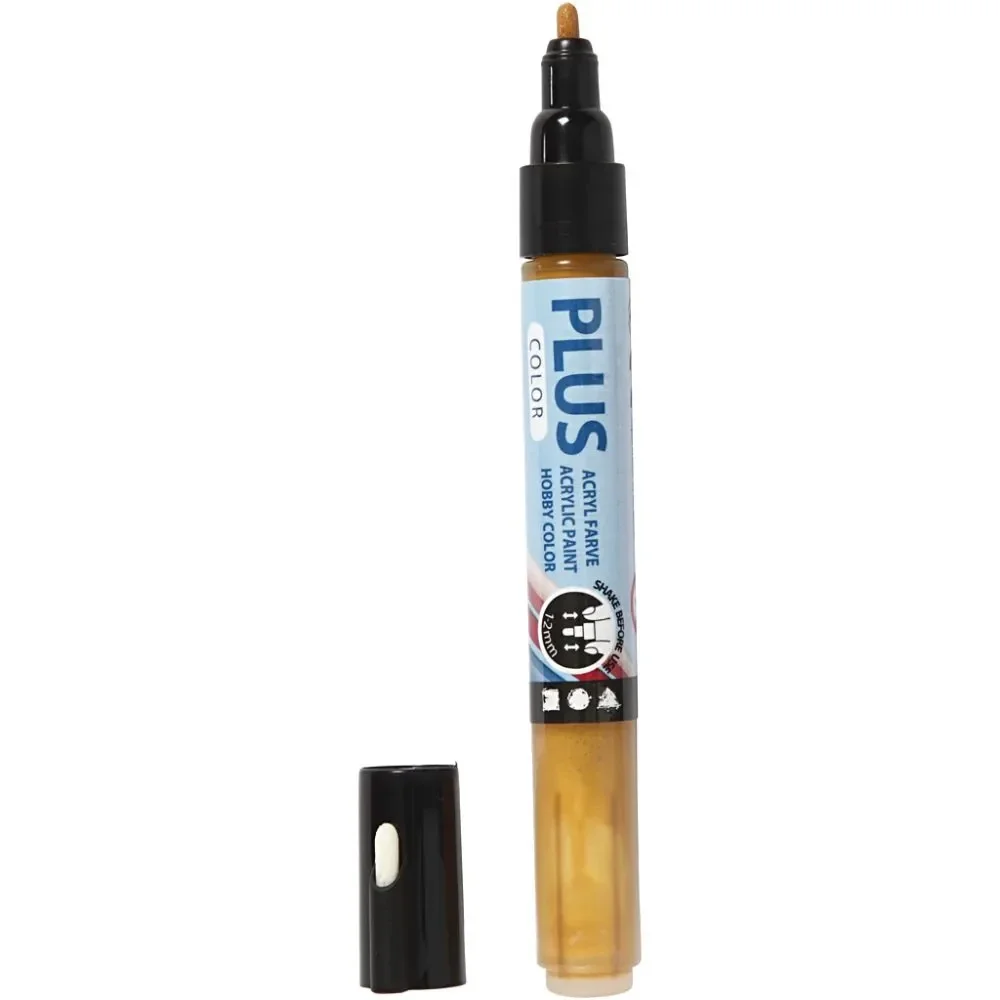 Plus Color marker raw sienna lijndikte 1-2 mm lengte 14,5 cm