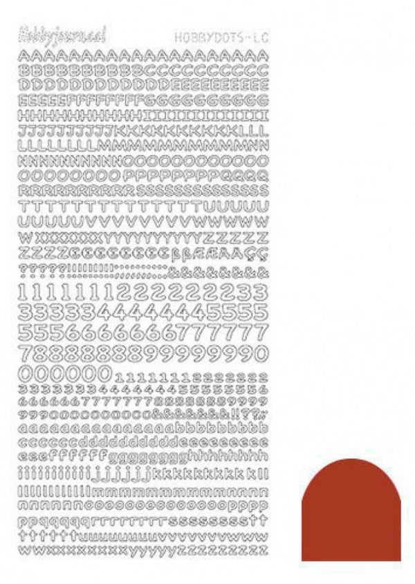 Hobbyjournaal hobbydots stickervel mirror Christmas red MLCH