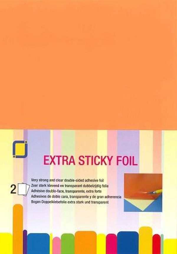 JeJe extra sticky dubbelzijdig klevend folie 2 x A4 vellen