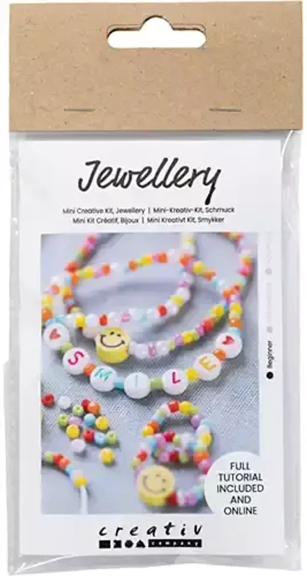 Jewellery creatieve mini set sieraden armbandjes smiley's 970866