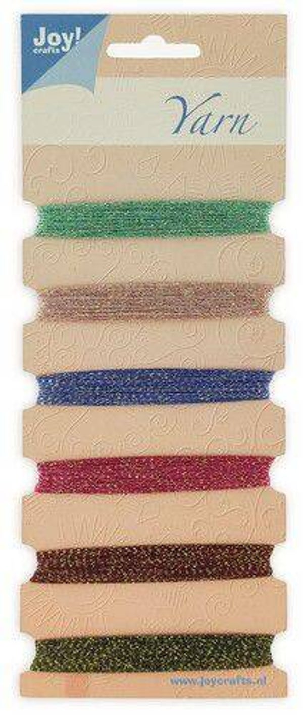 Joy!Crafts borduurgarenset 13 t/m 18 rood/roze/blauwgroen 03